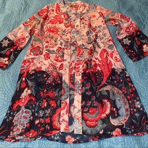 Jorja long floral kimono Medium